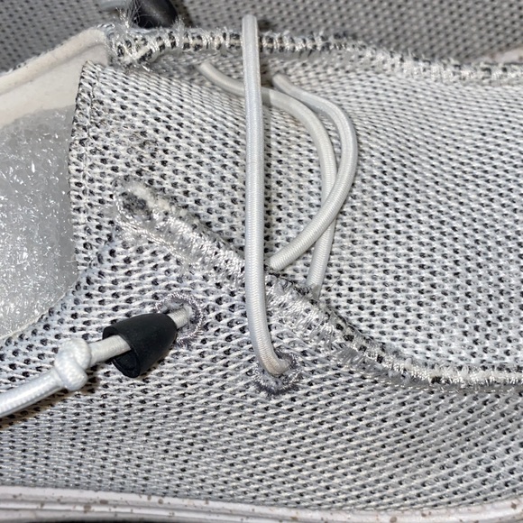 Hey Dude Wendy Women's White Knit Moccasins Stone White Size 9 - Picture 3 of 10